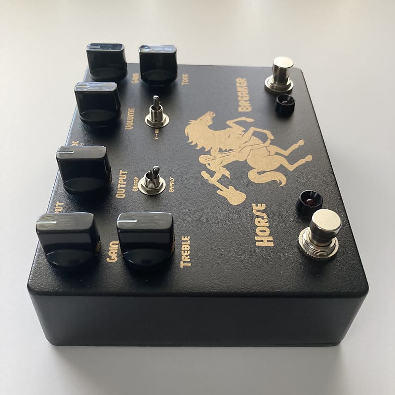 Ceriatone Horse Breaker Overdrive Pedal Black/Gold with | Reverb