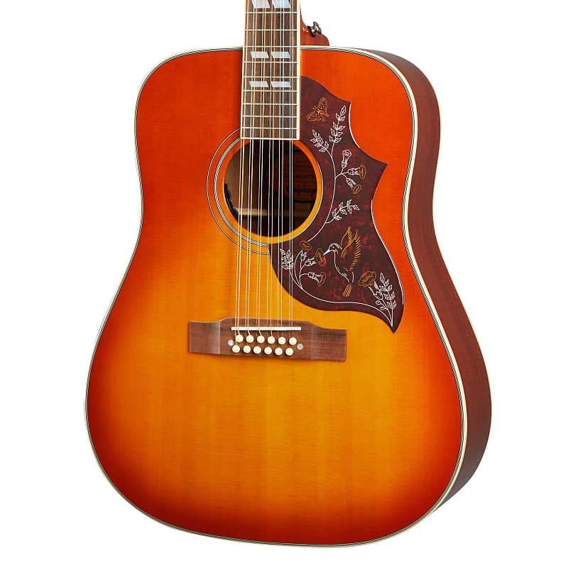 セール中　Epiphone ハミングバード 12弦 Epiphone エピフォン Hummingbird 12-String Aged Cherry