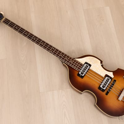 1974 Hofner 500/1 Beatle Bass Vintage Violin Bass 100% Original w/ Blade Pickups, Case image 11