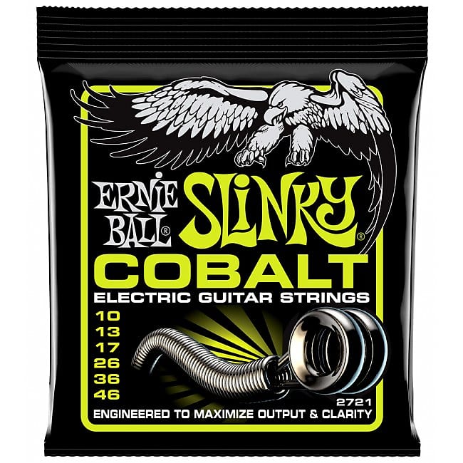 ERNIE BALL 2721 Slinky Cobalt Regular 010-046 Kobald plated Steel. Saiten für E-Gitarre image 1