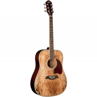 Oscar Schmidt OG2SM Spalted Maple Acoustic Guitar with Strap and Picks image 3