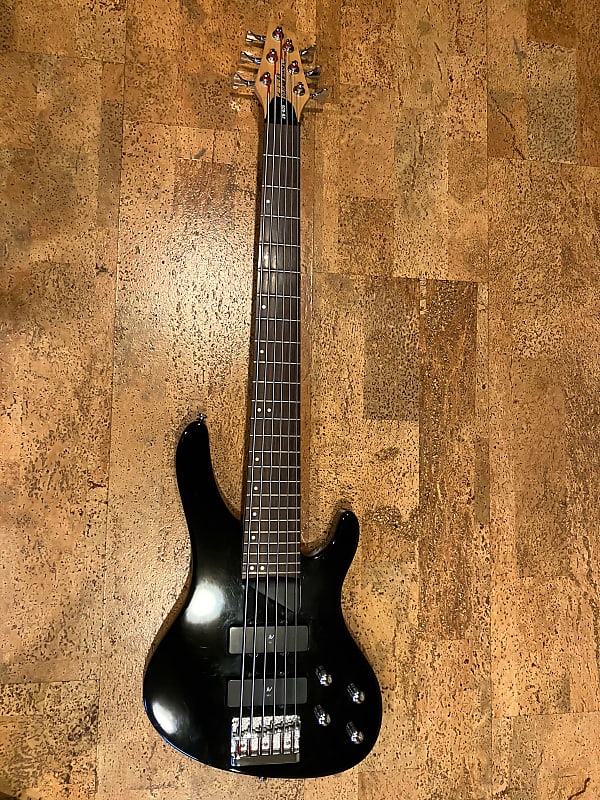 Washburn Xb 600 Gloss Black 6 String Bass Reverb