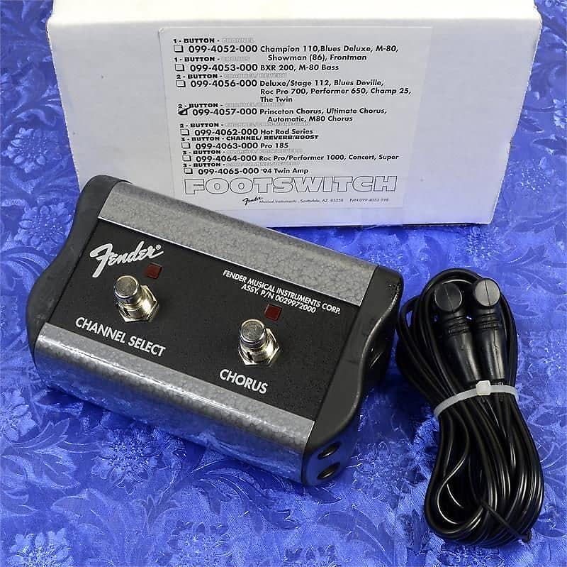 Fender 2Button Footswitch For Princeton Chorus Amplifier Reverb