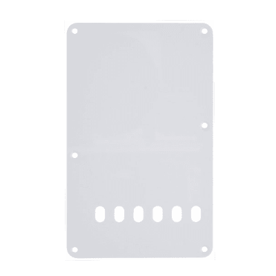 Allparts 1-Ply White Tremolo Back Plate for sale