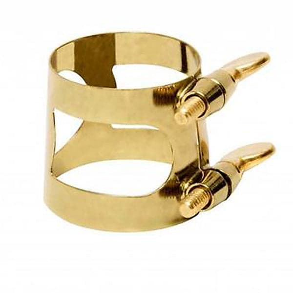 Tenor Sax Ligature, Gold Finish Reverb