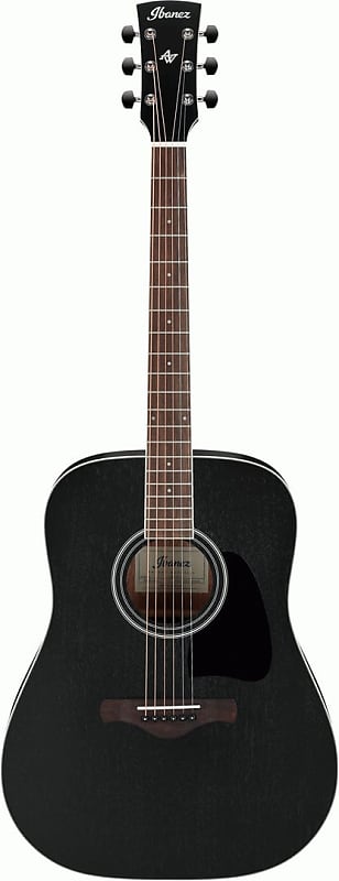 Ibanez AW84 Weathered Black Open Pore Artwood Acoustic Guitar image 1