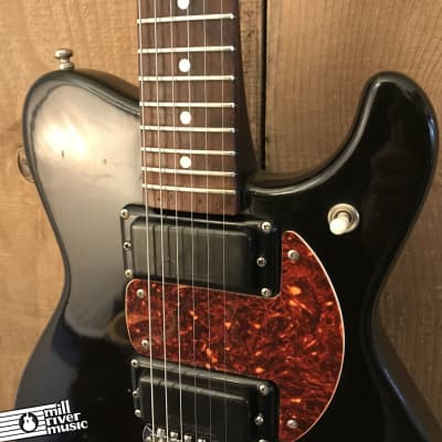 Mosrite SM Singlecut Vintage Electric Guitar Black Modified 1977 image 8