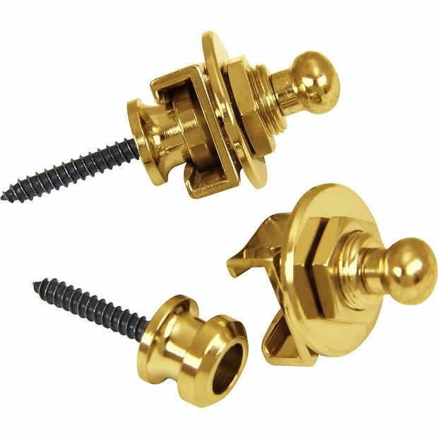 Schaller 14010501 Security Strap Locks/Buttons (Pair) image 1
