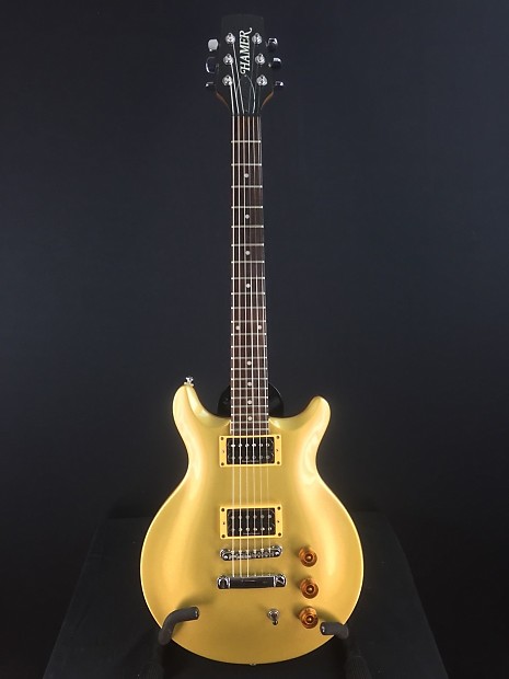 Hamer Slammer Gold Archtop Electric Guitar, Duncan Designed