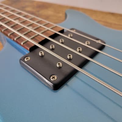 2011 Gibson Les Paul Junior DC Bass - Pelham Blue Modified image 12