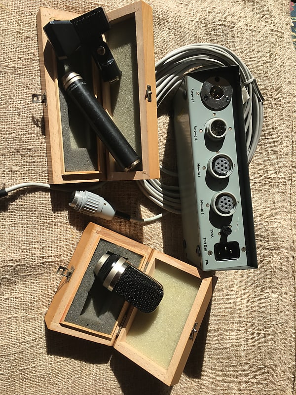 RFT ( Gefell ) UM70 condenser studio microphone set Reverb