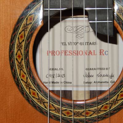 LEGENDARY "EL VITO" PROFESSIONAL RC - LUTHIER MADE - WORLD CLASS - CLASSICAL GRAND CONCERT GUITAR - CEDAR/INDIAN ROSEWOOD image 4