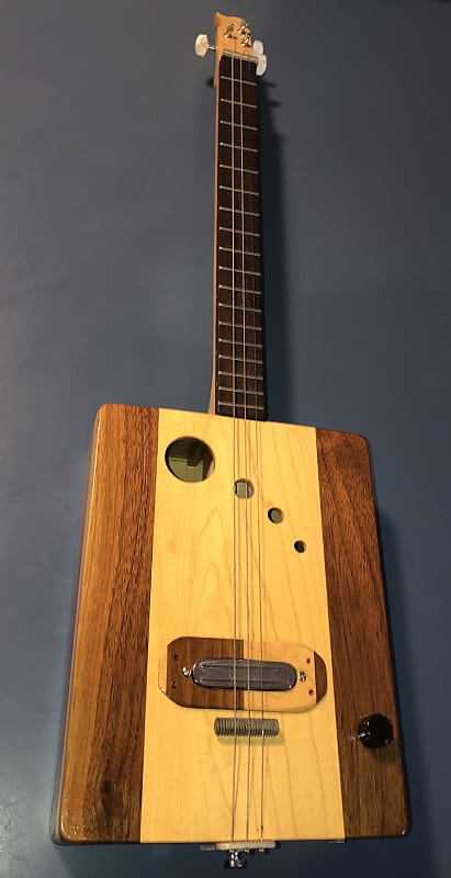 Custom Jim Stone 3 String Electric/Acoustic Cigar Box Guitar 2021 image 1