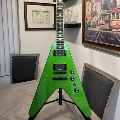 Gibson Dave Mustaine Signature "Rust in Peace" Flying V EXP 2022 - Present - Alien Tech Green image 2