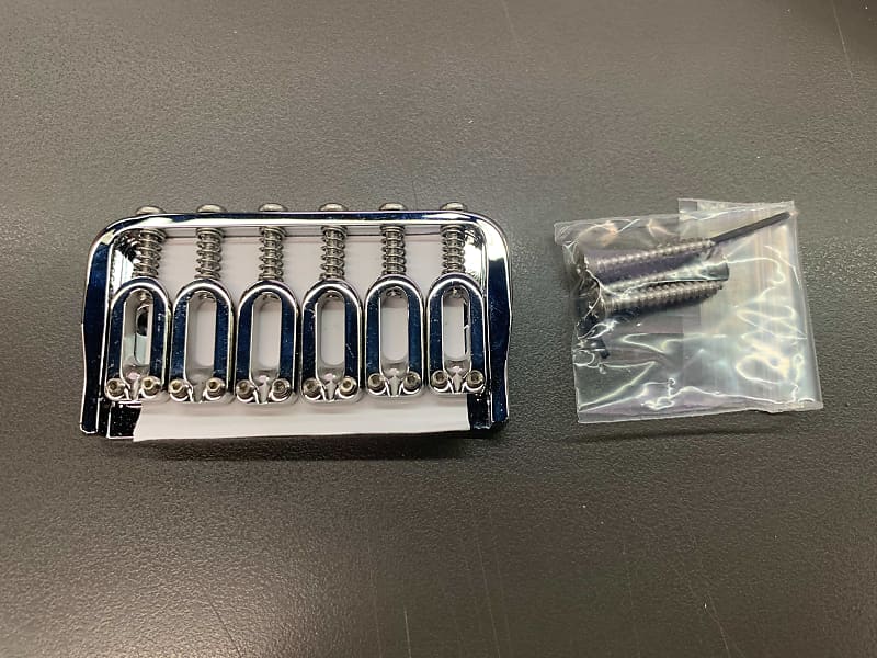 Hipshot 6 String Fixed Guitar Bridge (0.125) - Chrome | Reverb Canada