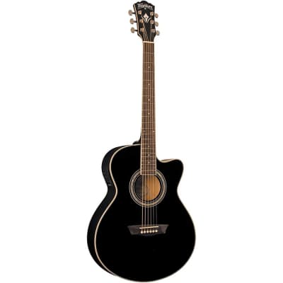 Washburn EA12B Festival Series Mini Jumbo Cutaway Basswood Top 6-String Acoustic-Electric Guitar for sale
