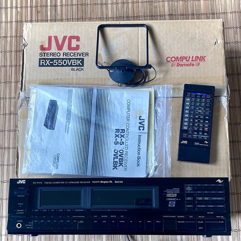 JVC RX550BVK Computer Controlled Receiver Phono, AM/FM Reverb