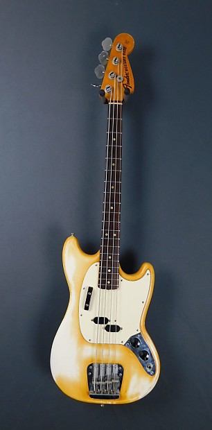 Fender Mustang Bass 1974 White Reverb