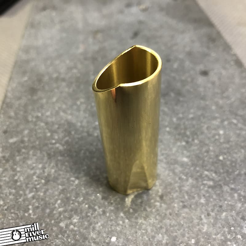 The Rock Slide TRS-MB Polished Brass Guitar Slide Medium