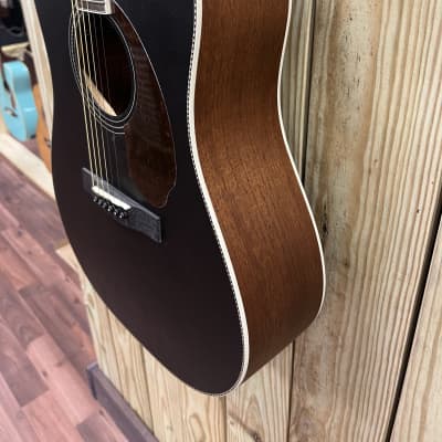 Fender Paramount PM-1E Mahogany 2021 - 2022 - Black Top FREE WRANGLER DENIM STRAP image 5