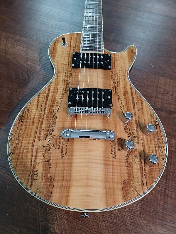 Washburn WmIDLXSp-LT-plus Idol Deluxe Series  Spalted FLAMED Maple image 1