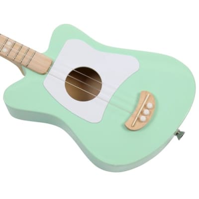 Mini 3 String Basswood Acoustic Guitar Light Green image 5