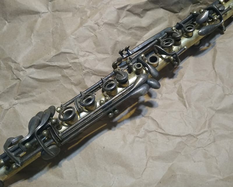 Elkhart Cavalier metal clarinet, USA, Silver-finish, Good