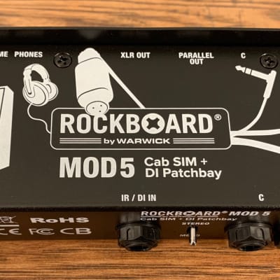 Warwick Rockboard MOD 5 TRS Direct Box DI Speaker Simulator Guitar Effect Pedalboard Patchbay Module image 5