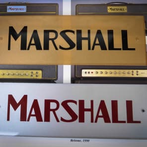 Marshall 1960's style Block Amplifier/Cabinet Badge/ logo 1960's Gold or BurgundySilver image 2