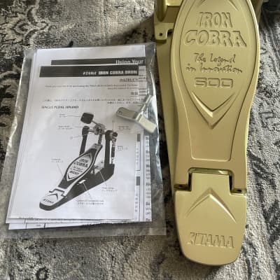 Tama Iron Cobra 600 Duo Glide Bass Drum Pedals in Satin Gold - Single Pedal image 4