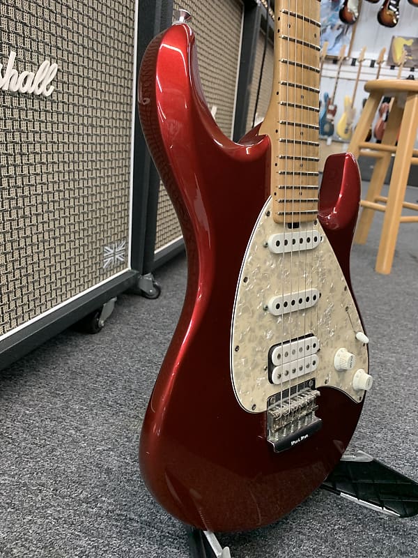 Music Man Silhouette 1997 Candy Red Ernie Ball | Reverb