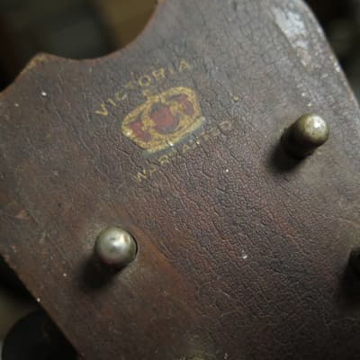 RARE vintage 1910 Victoria (Oscar Schmidt) flat-back mandolin New York / luthier project image 5