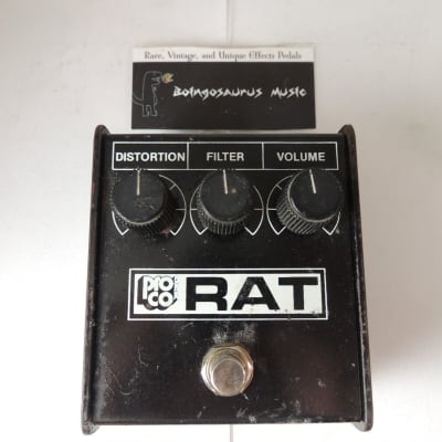 Vintage 1985 ProCo Whiteface Rat Distortion Effects Pedal Original LM308N IC for sale