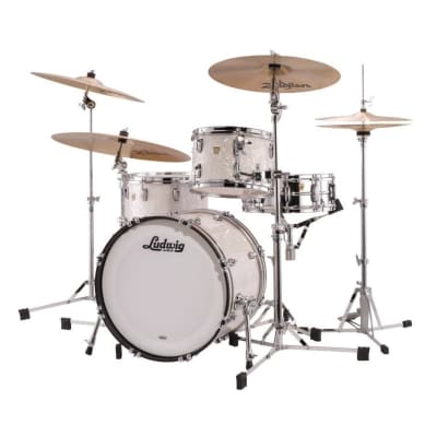 Ludwig Classic Maple Downbeat Drum Set White Marine Pearl image 4