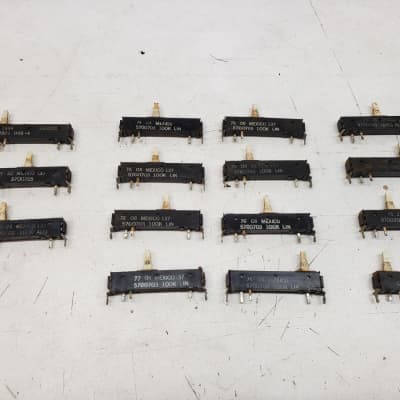 Used Set of 15 Original ARP Omni Sliders for Refurbishing/Parts/Repair