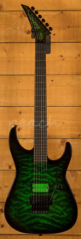 Hot Custom Guitar Shop Rosewood Jackson Green Guitar Blue 6 Strings  Electric Guitar Wholesale 150903