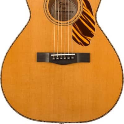 Fender PS-220E Parlor Acoustic Guitar. Ovangkol Fingerboard, Natural image 2