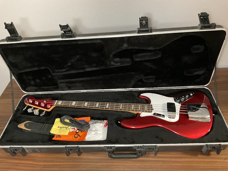 Fender 50th Anniversary Jazz Bass with Matching Headstock 2010 - Candy Apple Red image 1