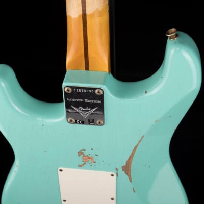 Fender Custom Shop Limited Edition Fat 50's Stratocaster Relic Super Faded Aged Sea Foam Green image 17