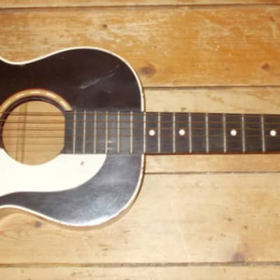1940's Paramount Parlor Guitar With Original Case image 5