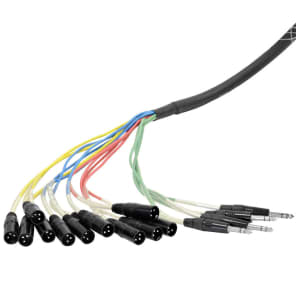 12 Channel 75' XLR Audio Snake Cable with 1/4" Returns image 3