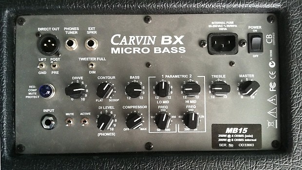 Carvin MB15 250W, 15