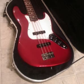 Fender 50th Anniversary American Standard Jazz Bass 1996 Red image 3