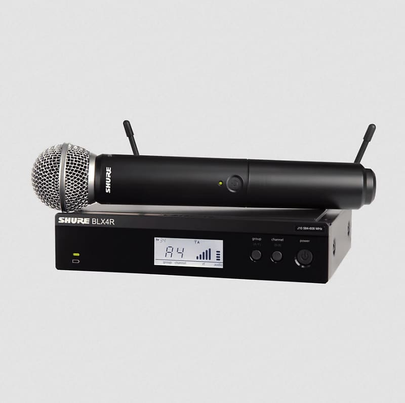 Shure BLX288/SM58 UHF Wireless Microphone System - Perfect for Church,  Karaoke, Vocals - 14-Hour Battery Life, 300 ft Range | Includes (2) SM58