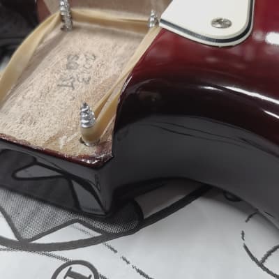 Fender Squier Standard Stratocaster 2013 Semi-Loaded Body Crimson Burst FMT image 4