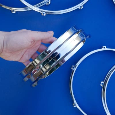 Sonor Phonic Ferromanganese Hoops 2 x 10", 12", 13", 16" Germany Vintage image 7
