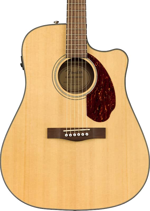Fender CD-140SCE Dreadnought Acoustic-Electric Guitar, Natural w/ Hard Case image 1