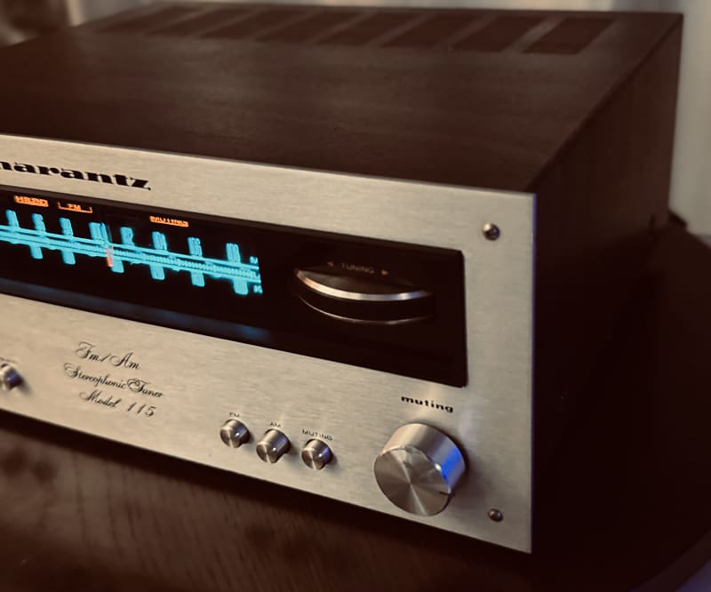 🚀🚀🚀 Vintage Marantz Model 115 FM/AM Stereo Tuner - Serviced +