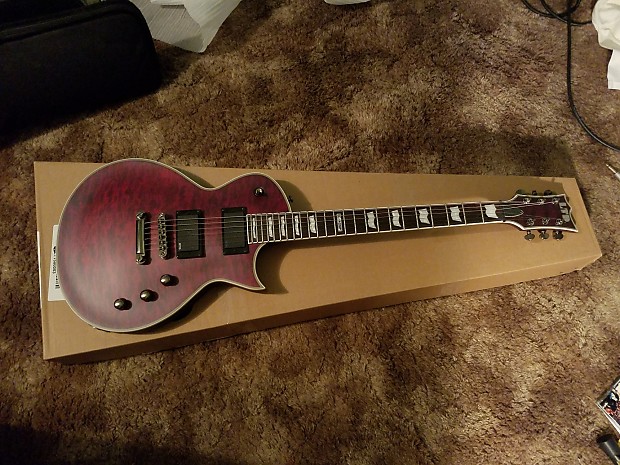 ESP LTD EC 401QM 2016 See thru Black Cherry Sunburst