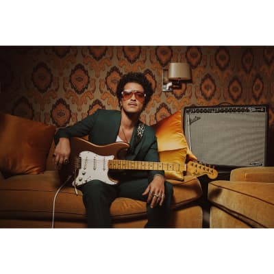 Fender Bruno Mars Stratocaster,  Mars Mocha Electric Guitar image 10
